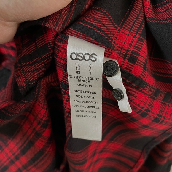 ASOS Plaid Button Shirt - Picture 4 of 6